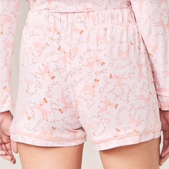 Spartina 449 Pajama Short Pink Poodles - Picture 2 of 6